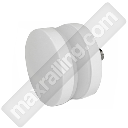 Styklodyrjach black bial mat Ф50mm. Стъклодържач бял мат Ф50мм.